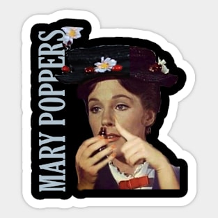 Retro Marry Poppers - Classic Vintage Sticker